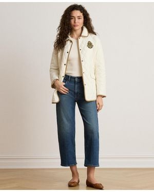 Ralph Lauren Crested Quilted Jacket - Natural