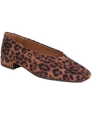 Sam & Libby Gretta Square Toe Ballet Flats - Brown