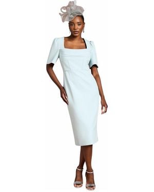 Coast Corset Pencil Dress - Blue