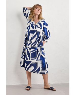 Seasalt Cornwall Earth Colors Dress - Blue