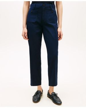 Tommy Hilfiger Twill Patch Pocket Chinos Pants - Blue