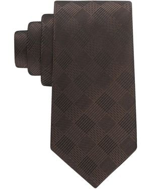 Calvin Klein Lousie Grid Classic Tie - Gray
