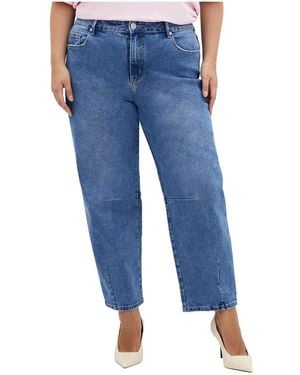 City Chic Plus Size Harley Lana Jean - Blue
