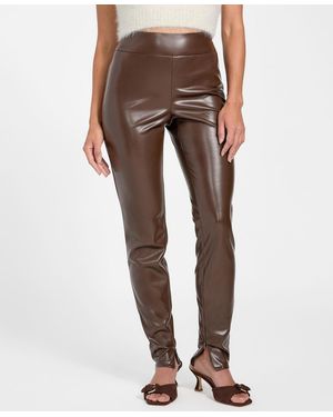 Guess New Priscilla Slim Fit High Rise leggings - Brown
