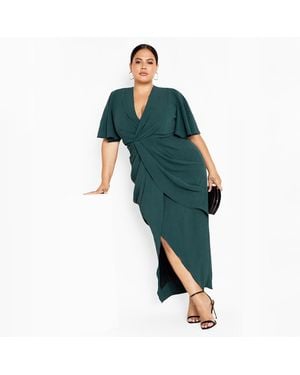 City Chic Plus Size Braelynn Maxi Dress - Blue