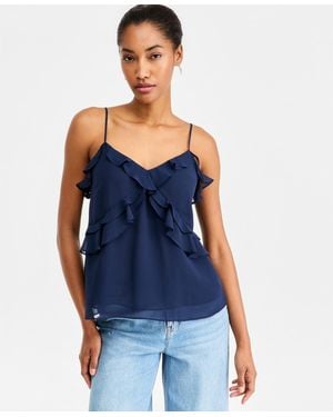 On 34th Ruffle Camisole Top - Natural