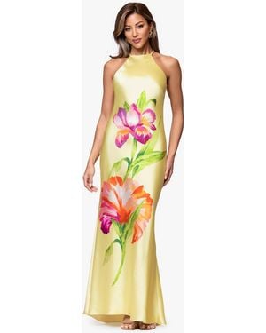 Xscape Floral Print Maxi Dress - White