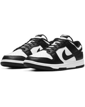 Nike Dunk Low Retro Casual Sneakers From Finish Line - Black