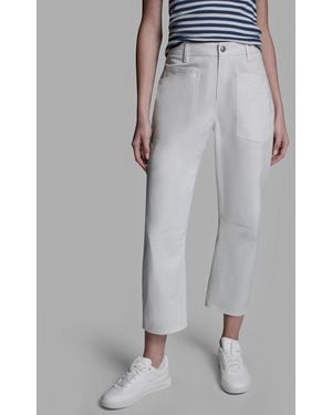 BCBGMAXAZRIA Mid-rise Pocket Detail Barrel Pants - Gray