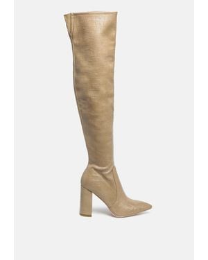 LONDON RAG Little Over-the-knee Boots - White