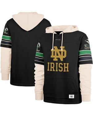 '47 Notre Dame Fighting Irish Split Zone Cornerback Lacer Pullover Hoodie - Black
