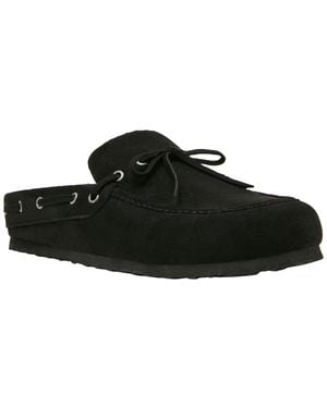 Madden Girl Paisley Moc Toe Footbed Mules Clogs - Black