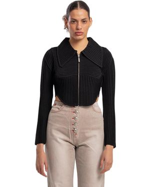 Pcfg Fitted Knit Cardigan - Black