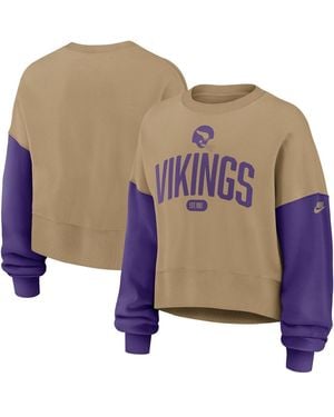 Nike Minnesota Vikings Oversized Rewind Pullover Sweatshirt - Blue
