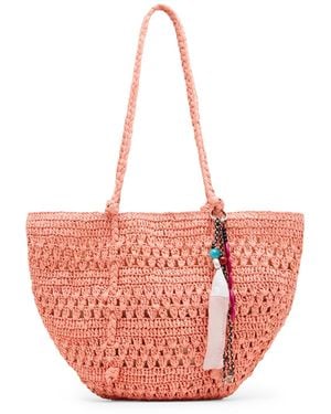 Steve Madden Btydes Raffia Shopper - Red