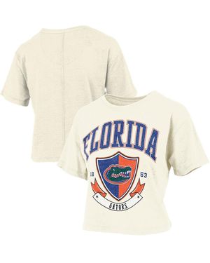 Pressbox Florida Gators Buckler Vintage Cropped T-shirt - White