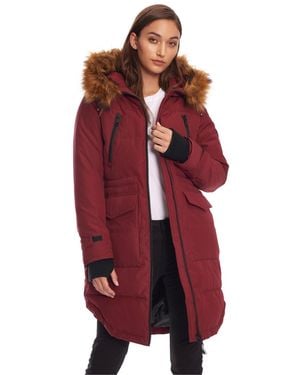 Alpine North Ukon | Drawstring Winter Parka - Red