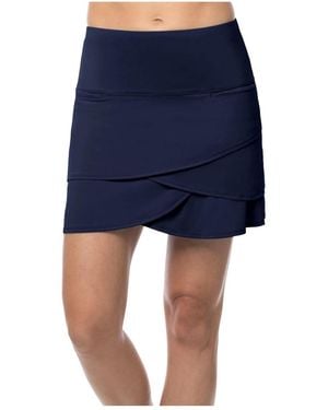 Lucky in Love Scallop 15.75in Golf Skort - Blue
