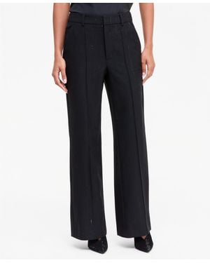 INC International Concepts Sequin Pinstripe High-waist Wide-leg Pants - Black