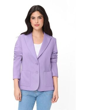 Olsen Pique Blazer - Purple