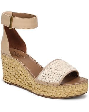 Franco Sarto Clemens Espadrille Wedge Sandals - Metallic
