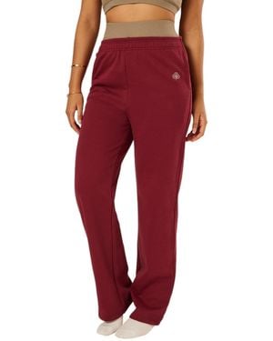 Be Athletica Varsity Athletica Pull-on Wide Leg sweatpants - Red