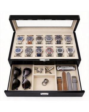 Yigii Luxury Watch Box - Black