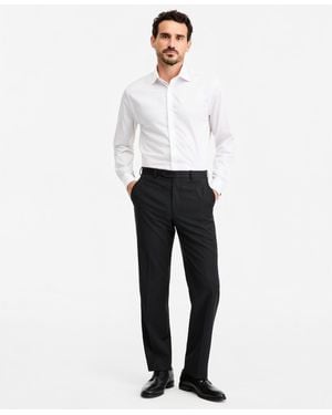 Michael Kors Classic-fit Pinstripe Wool-blend Suit Separate Pants - White