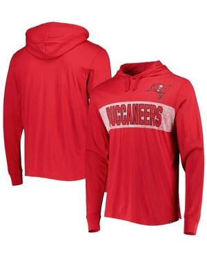 '47 Tampa Bay Buccaneers Field Franklin Hooded Long Sleeve Sweatshirt - Red