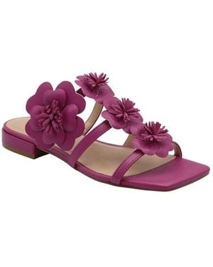 Charles David Caralynn Floral Flat Sandal - Purple