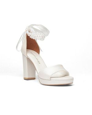 Prologue Shoes Ksenia Platform Bridal Sandal - White