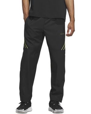 adidas Three-stripe Woven Snap Pants - Black