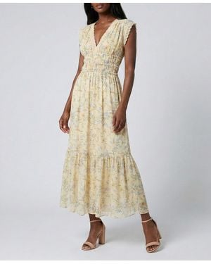Taylor Lace Trim Smocked Waist Dress - Natural