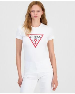 Guess New Short-sleeve Original Embellished T-shirt - White