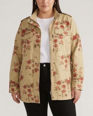 UNIVERSAL STANDARD Vineyard Stretch Cotton Twill Jacket - Natural
