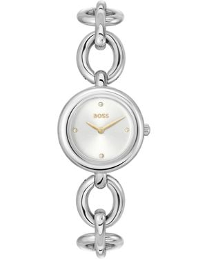 BOSS Live Quartz Slim Stainless-steel Watch - White