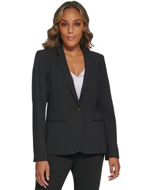 Calvin Klein One-button Blazer - Black