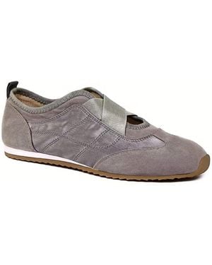 J/Slides Phily Suede Slip-on Low-profile Sneakers - Gray