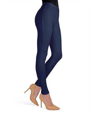 Memoi Chino leggings - Blue