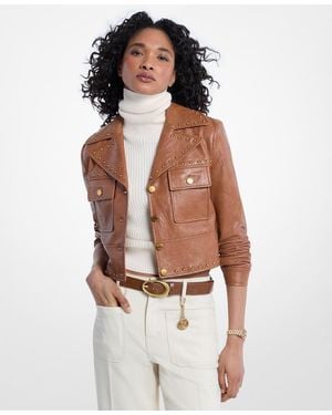 Michael Kors Studded Notch Collar Jacket - Multicolor