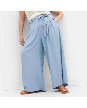 City Chic Plus Size Santorini Pant - Blue