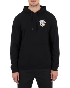 Hurley Crusty Printed Graphic Pull-on Hoodie - Black