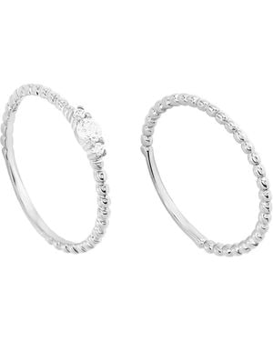 Macy's 2-piece Cubic Zirconia Stackable Ring Set (0.27 Ct. T.w. - White