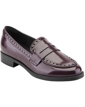 Rockport Vianna Detailed Moc Toe Penny Loafers - Brown