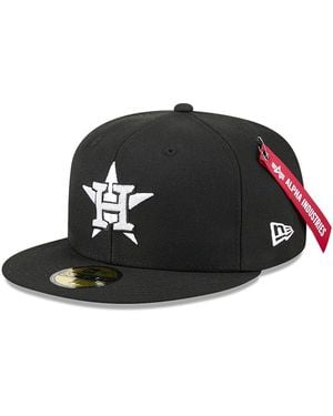 KTZ X Alpha Industries Houston Astros 59fifty Fitted Hat - Black
