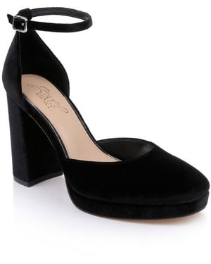 Badgley Mischka Stephanie Closed Toe Platform Pumps - Black