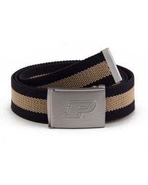 Eagles Wings Purdue Boilermakers Fabric Belt - Black