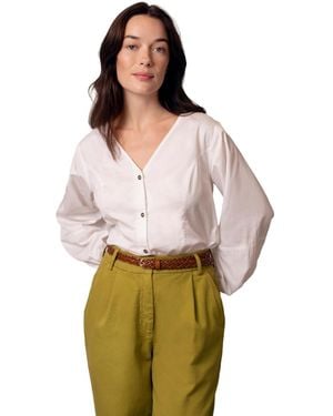 Celtic & Co. V Neck Button Through Blouse - Multicolor