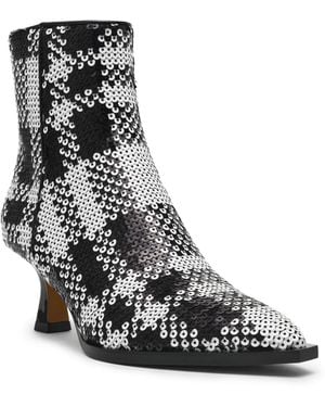 Betsey Johnson Louisa Embellished Pointed-toe Booties - Black