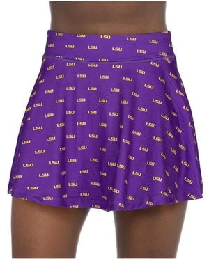 ZooZatZ Lsu Tigers All-over Print Flowy Skort - Purple
